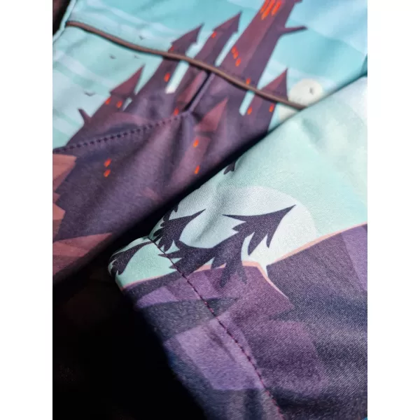  Gyermek softshell kabát WAMU DRAGON FANTASY KÉK 