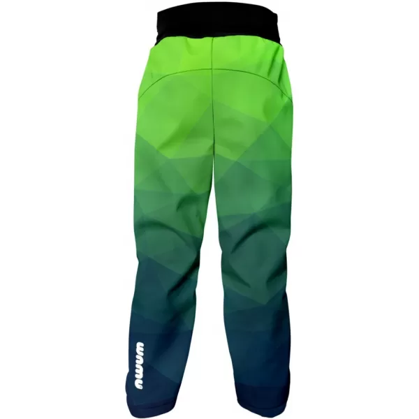  Gyermek softshell nadrág WAMU MOZAIKA ZÖLD 