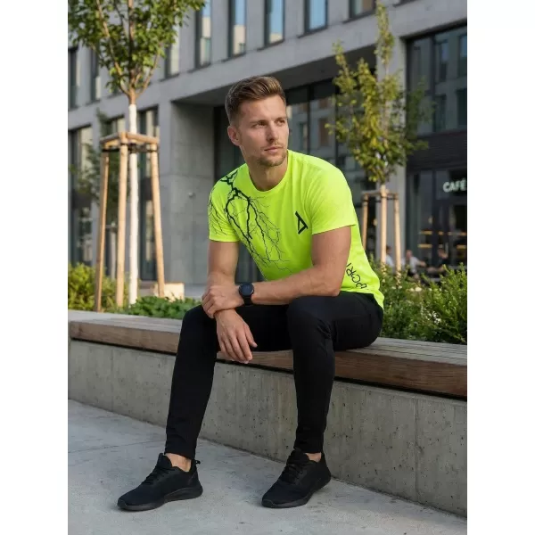  Prémium férfi póló ALTISPORT VOJ/ALM004TR01 NEON SÁRGA 