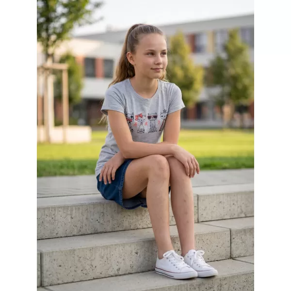  Lányos póló SAM 73 AXILL KT 508 VILÁGOSSZÜRKE 