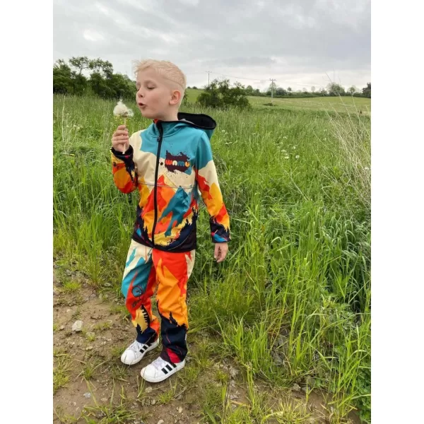  Gyermek softshell kabát WAMU MOUNTAIN BIKE SZÍNESEBB 