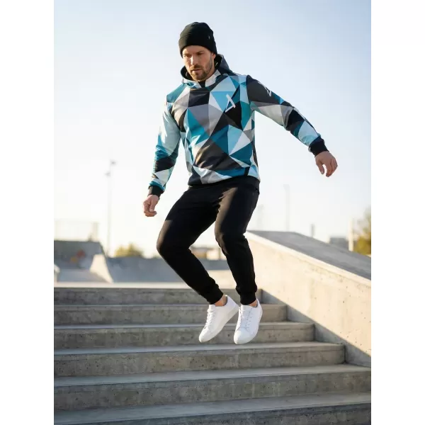  Prémium férfi pulóver ALTISPORT VOJ/ALM007MI01 KÉK SZÜRKE 