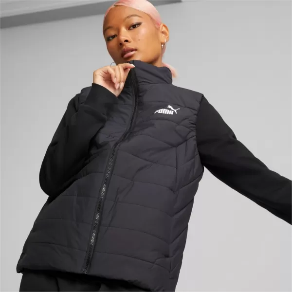  Női mellény PUMA ESS PADDED VEST 848941-01 FEKETE 