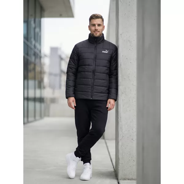 Férfi dzseki PUMA ESS+ PADDED JACKET 849349-01 FEKETE 