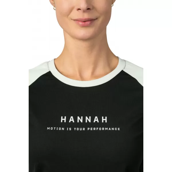  Hosszú ujjú női póló HANNAH PRIM ANTRACIT/HAJNALKÉK 