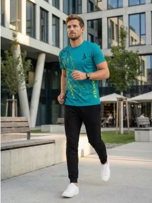 Prémium férfi póló ALTISPORT VOJ/ALM004TR01 KEROZIN/SÁRGA
