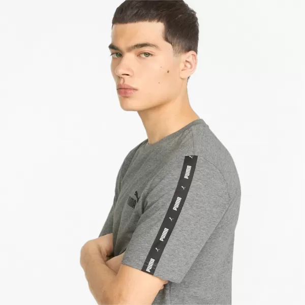 Férfi póló PUMA ESS+ TAPE TEE 847382-03 SZÜRKE 