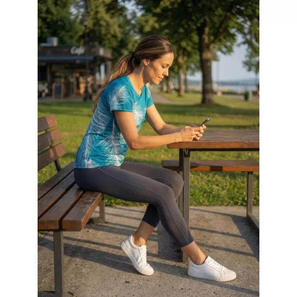  Prémium funkcionális női póló ALTISPORT VOJ/ALW001TR01 SMARAGD/SZÜRKE 
