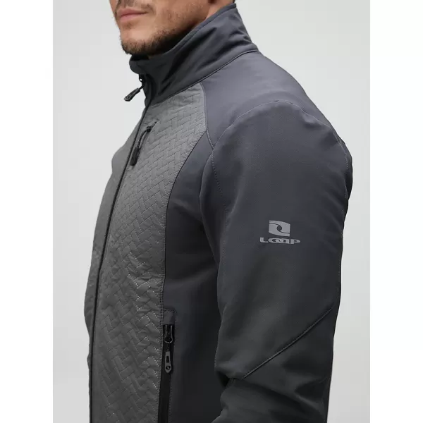  Férfi softshell kabát LOAP URVAL OLM2313 SÖTÉTSZÜRKE 