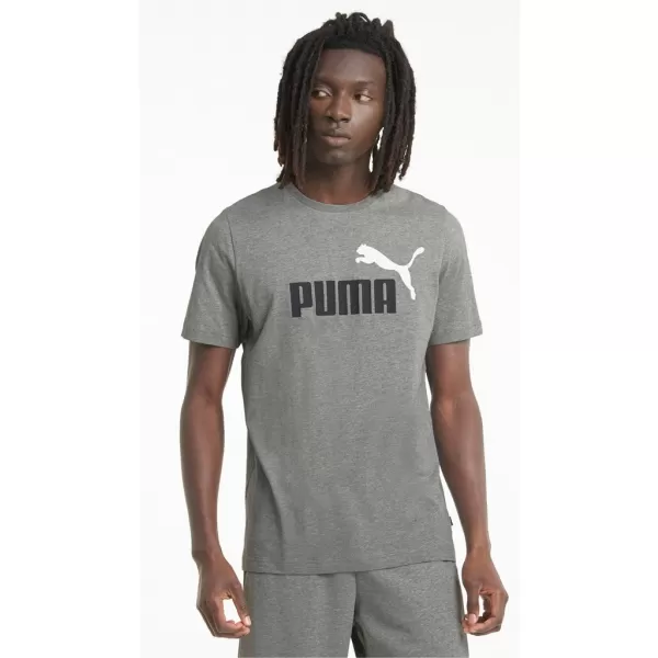  Férfi póló PUMA ESS+ 2 COL LOGO TEE 586759-03 SZÜRKE 