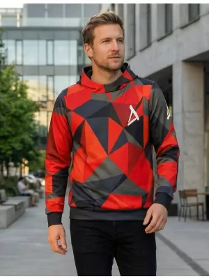 Prémium férfi pulóver ALTISPORT VOJ/ALM007MI01 PIROS