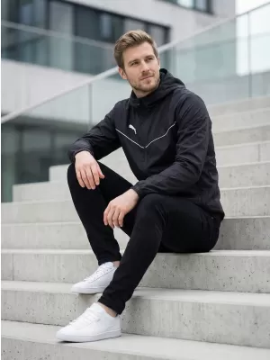 Férfi dzseki PUMA TEAMRISE ALL WEATHER JACKET 657396-03 FEKETE
