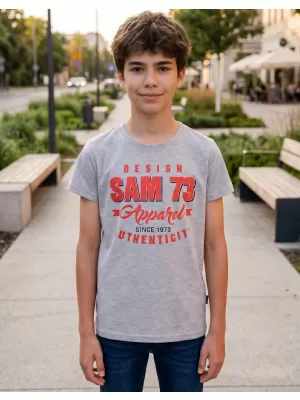 Fiú póló SAM 73 JANSON KT 504 VILÁGOSSZÜRKE