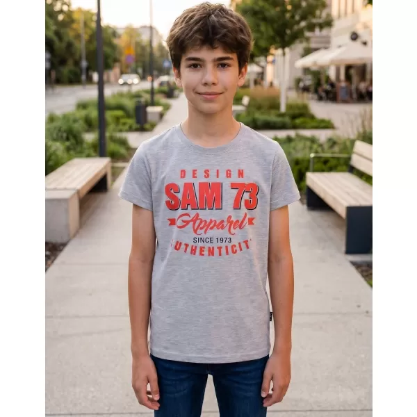  Fiú póló SAM 73 JANSON KT 504 VILÁGOSSZÜRKE 