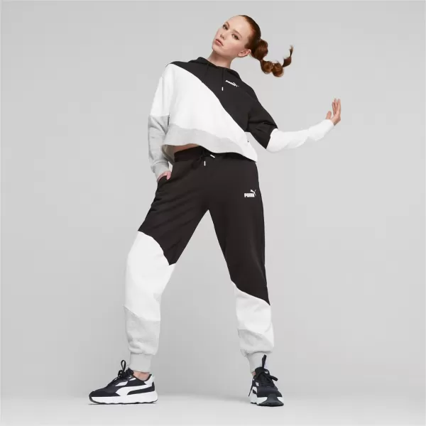  Női pulóver PUMA POWER CAT HOODIE TR 673977-51 FEKETE 