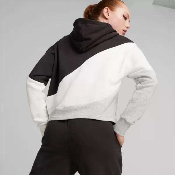  Női pulóver PUMA POWER CAT HOODIE TR 673977-51 FEKETE 