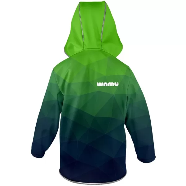  Baby Softshell kabát WAMU MOZAIKA ZÖLD 