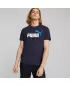 Férfi póló PUMA ESS+ 2 COL LOGO TEE 586759-07 KÉK