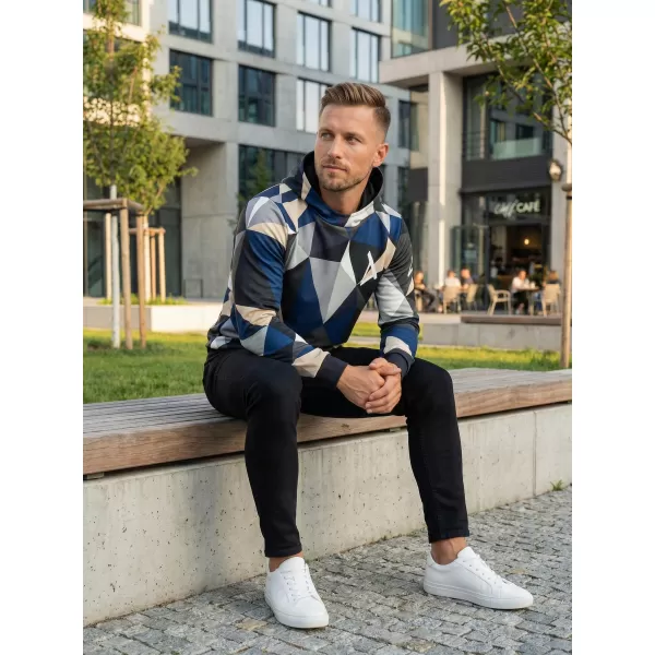  Prémium férfi pulóver ALTISPORT VOJ/ALM007MI01 SÖTÉTKÉK/BARNA 