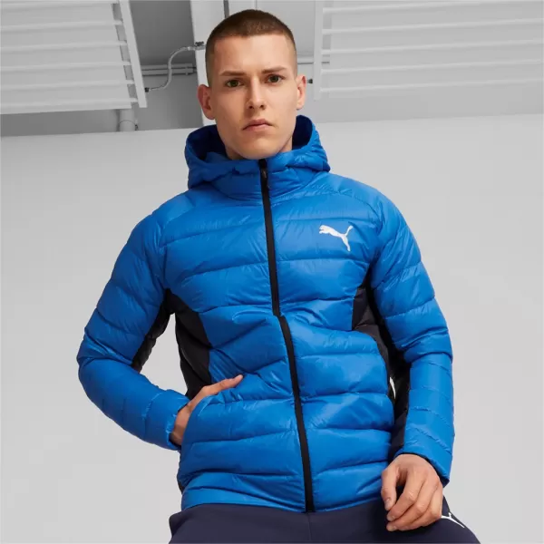  Férfi dzseki PUMA PACKLITE HOODED DOWN JACKET 849355-47 KÉK 