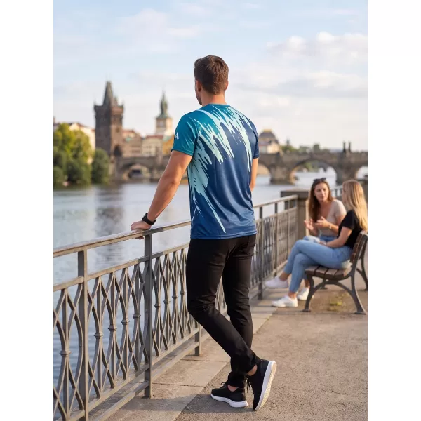  Férfi prémium funkcionális póló ALTISPORT VOJ/ALM006TR01 KEROZIN/KÉK 