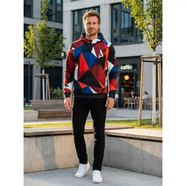  Prémium férfi pulóver ALTISPORT VOJ/ALM007MI01 SÖTÉTKÉK/PIROS 