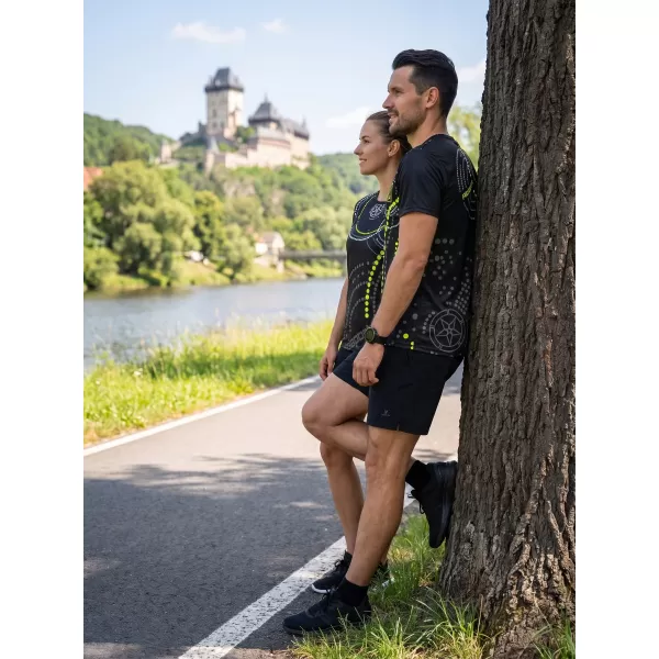  Prémium férfi póló ALTISPORT VOJ/ALM003TR01 FEKETE ÉS SÁRGA 