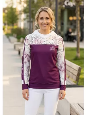 Női prémium pulóver ALTISPORT VOJ/ALW008MI01 BURGUNDIA
