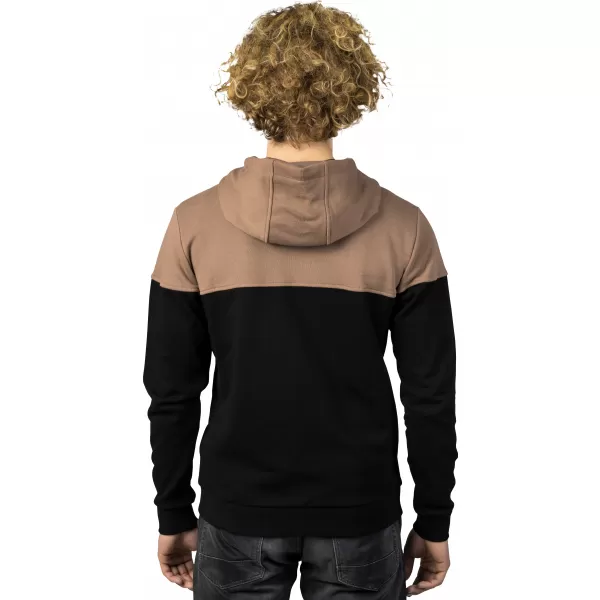  Férfi pulóver HANNAH FEZCO HOODY ANTRACIT/KOKA MOKKA 