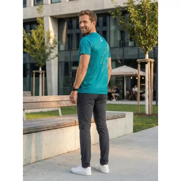  Prémium férfi póló ALTISPORT VOJ/ALM004TR01 PETRÓLEUM/FEHÉR 