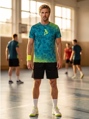 Férfi prémium funkcionális póló ALTISPORT VOJ/ALM005TR01 KEROZIN/SÁRGA