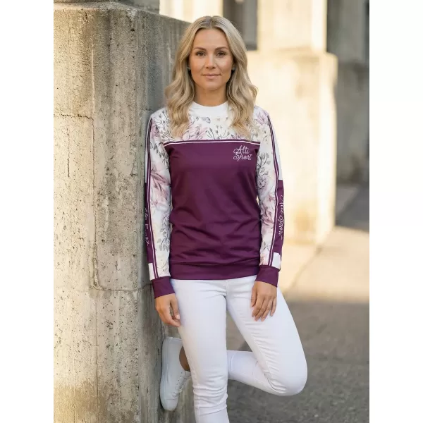  Női prémium pulóver ALTISPORT VOJ/ALW008MI01 BURGUNDIA 