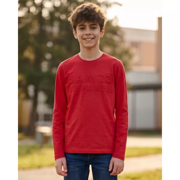  Fiú hosszú ujjú póló SAM 73 CELDOR KT 501 PIROS 