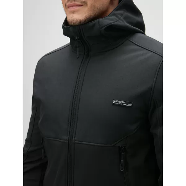  Férfi softshell kabát LOAP LUPP XLM2303 FEKETE 