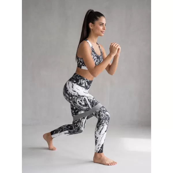  Női hosszú prémium leggings ALTISPORT VOJ/ALW018LEG01 FEKETE ÉS FEHÉR 