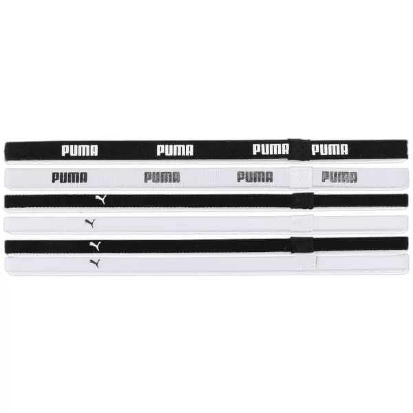  Női fejpánt PUMA AT SPORTBANDS (6PCS) 053452-09 FEKETE 