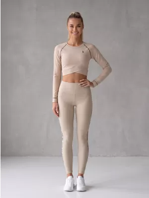 Női hosszú prémium leggings ALTISPORT VOJ/ALW021LEG01 BARNA