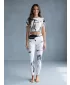 Női hosszú prémium leggings ALTISPORT VOJ/ALW010LEG01 FEHÉR