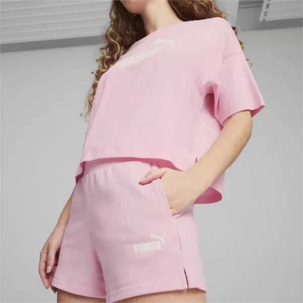  Női rövidnadrág PUMA ESS 4 SWEAT SHORTS 586825-30 RÓZSASZÍN 