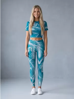 Női hosszú prémium leggings ALTISPORT VOJ/ALW001LEG01 SMARAGD