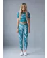 Női hosszú prémium leggings ALTISPORT VOJ/ALW001LEG01 SMARAGD