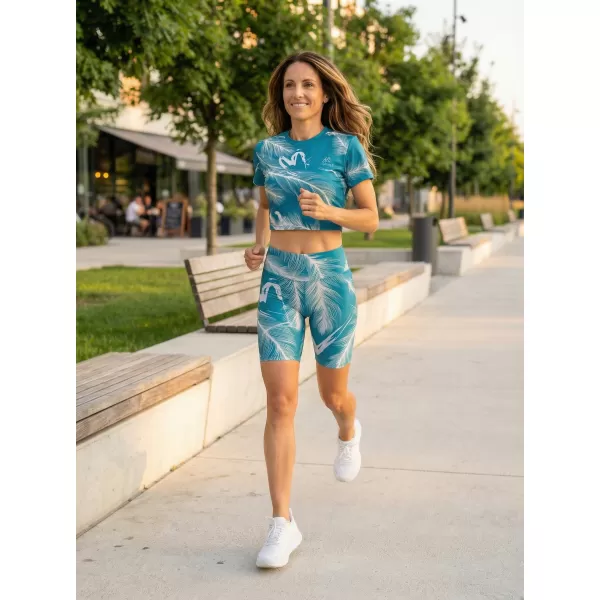  Térd feletti női leggings prémium ALTISPORT VOJ/ALW001LEG02 SMARAGD 