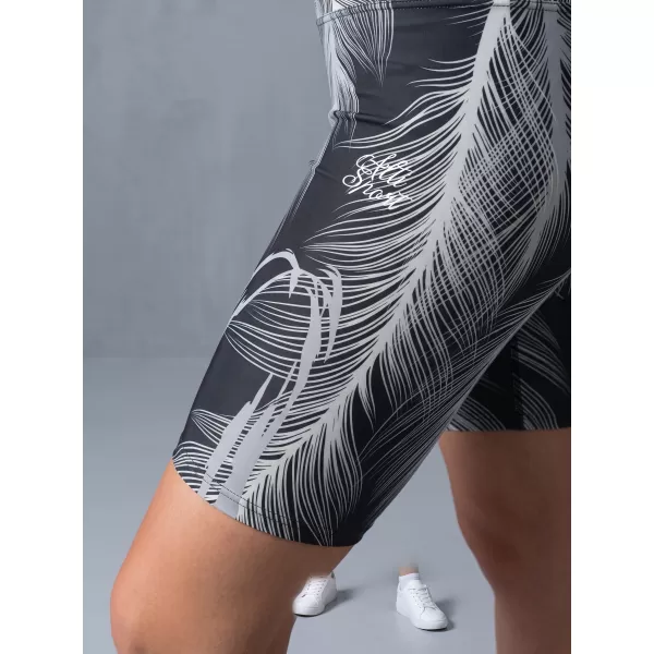  Térd feletti női leggings prémium ALTISPORT VOJ/ALW001LEG02 FEKETE/SZÜRKE 