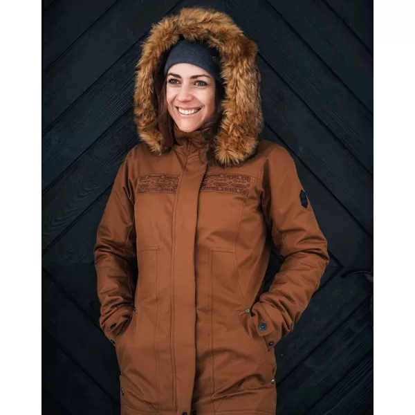  Női télikabát KILPI PERU-W UL0125KI BARNA 