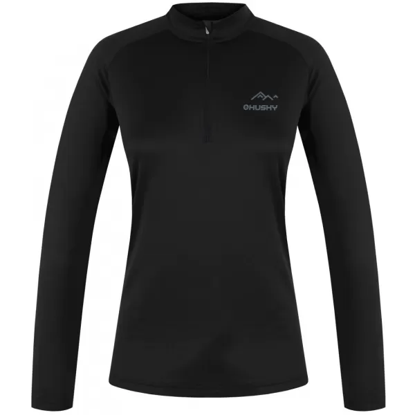  Női termikus póló HUSKY TROMI ZIP L FEKETE 