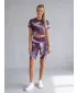 Térd feletti női leggings prémium ALTISPORT VOJ/ALW001LEG02 LILA/FEHÉR