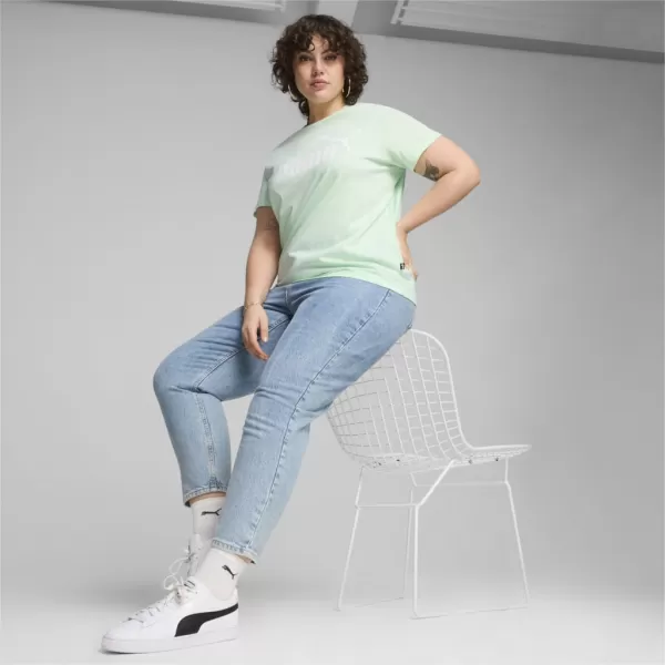  Női póló PUMA ESS LOGO TEE 586775-90 ZÖLD 