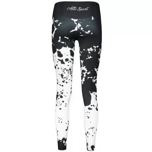  Női hosszú prémium leggings ALTISPORT VOJ/ALW012LEG01 FEKETE-FEHÉR 