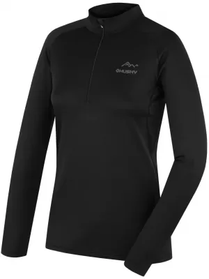 Női termikus póló HUSKY TROMI ZIP L FEKETE