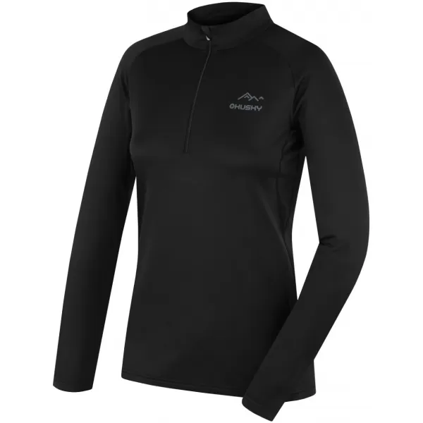  Női termikus póló HUSKY TROMI ZIP L FEKETE 